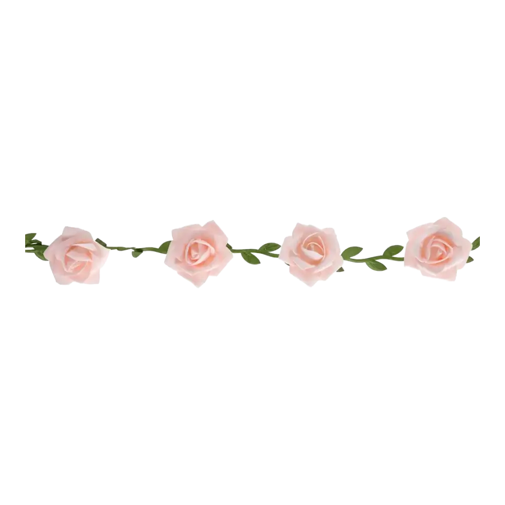 Girlande aus Rosen in der Farbe Rosa- ø 50mm / 120cm
