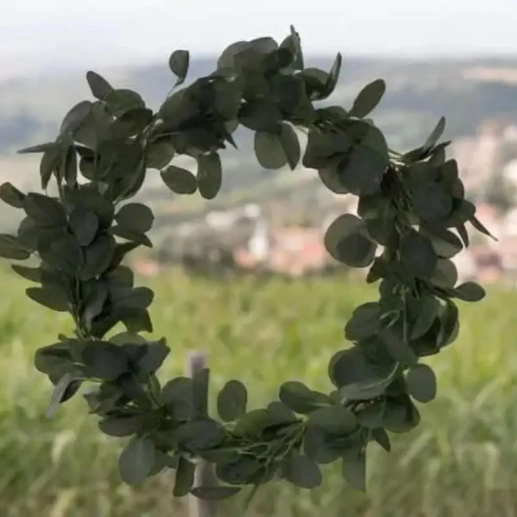 Riesenkrone mit Eukalyptus-Dekor - 50cm