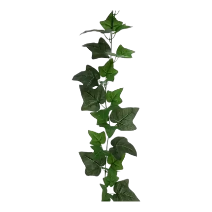 Efeu Girlande aus grünem Stoff - 2m20