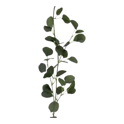 Grüner Stoff Eukalyptus Girlande - 140cm
