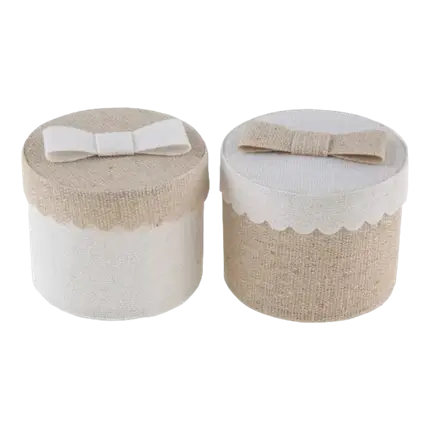 Runde Golddose - ø 5 x 5 cm - 4er-Set