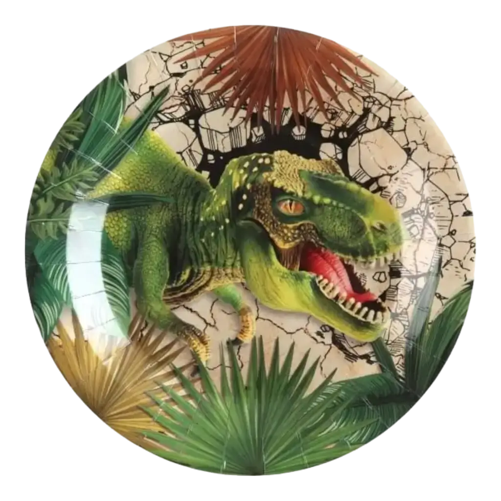 T-Rex Pappteller - ø23cm - Set von 10