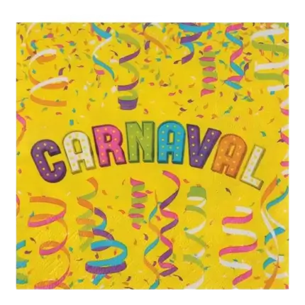 Papierserviette Karneval - 20er-Set