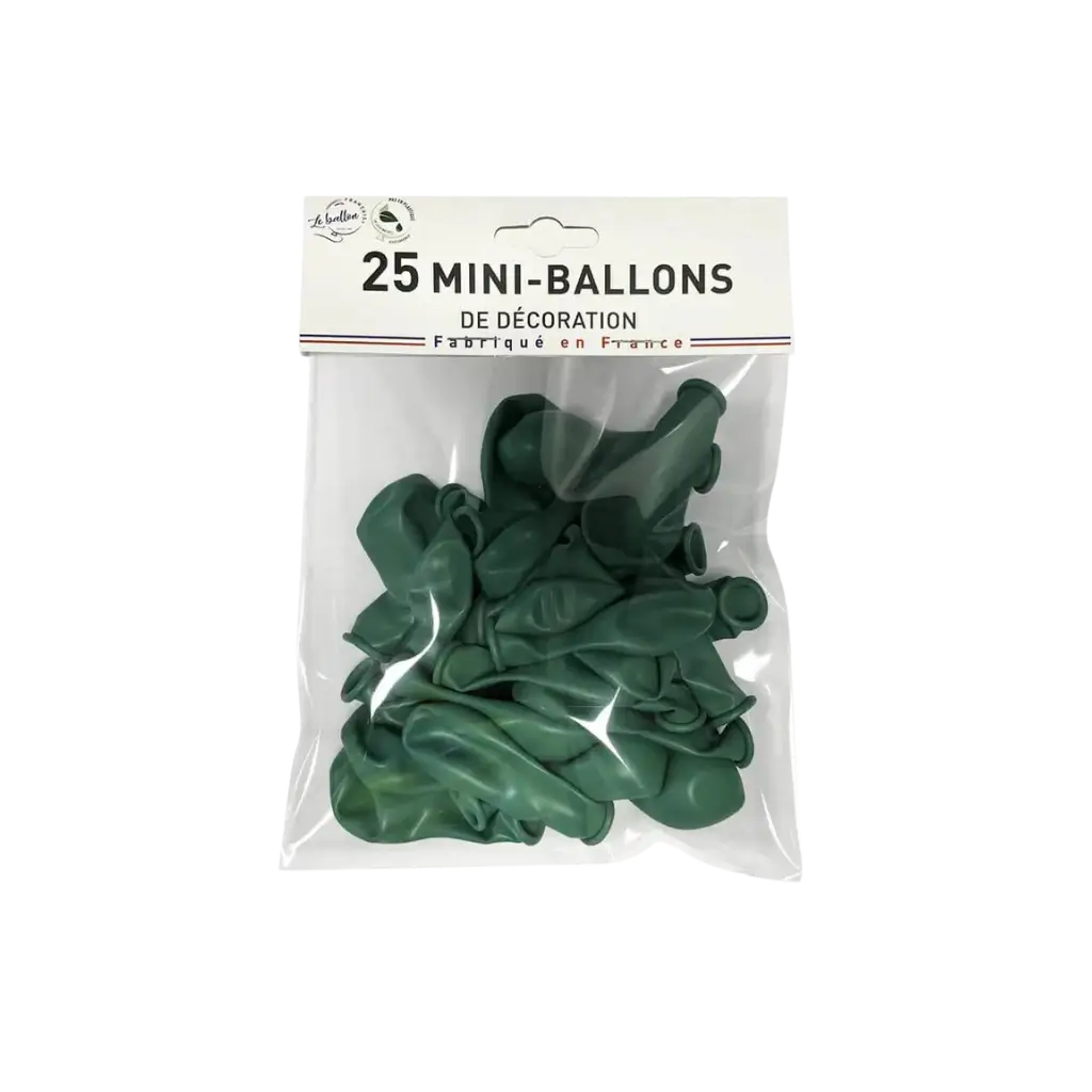 MINI UNDURCHSICHTIGE GRÜNE DEKO-BALLONS