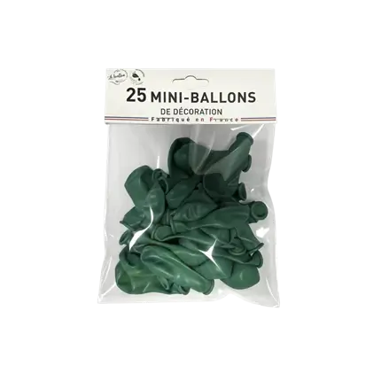 MINI UNDURCHSICHTIGE GRÜNE DEKO-BALLONS
