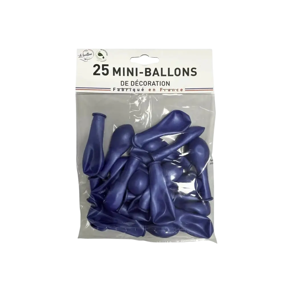  MINI METALLIC DEKORATION BALLONS BLAU