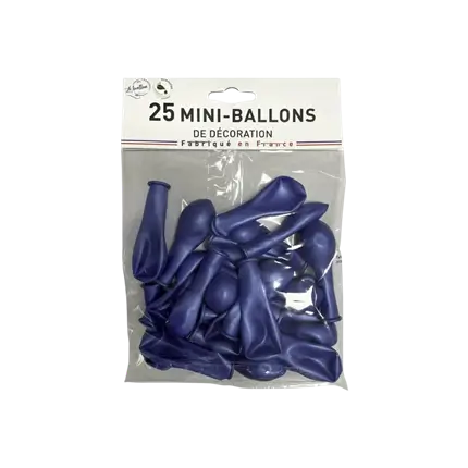  MINI METALLIC DEKORATION BALLONS BLAU