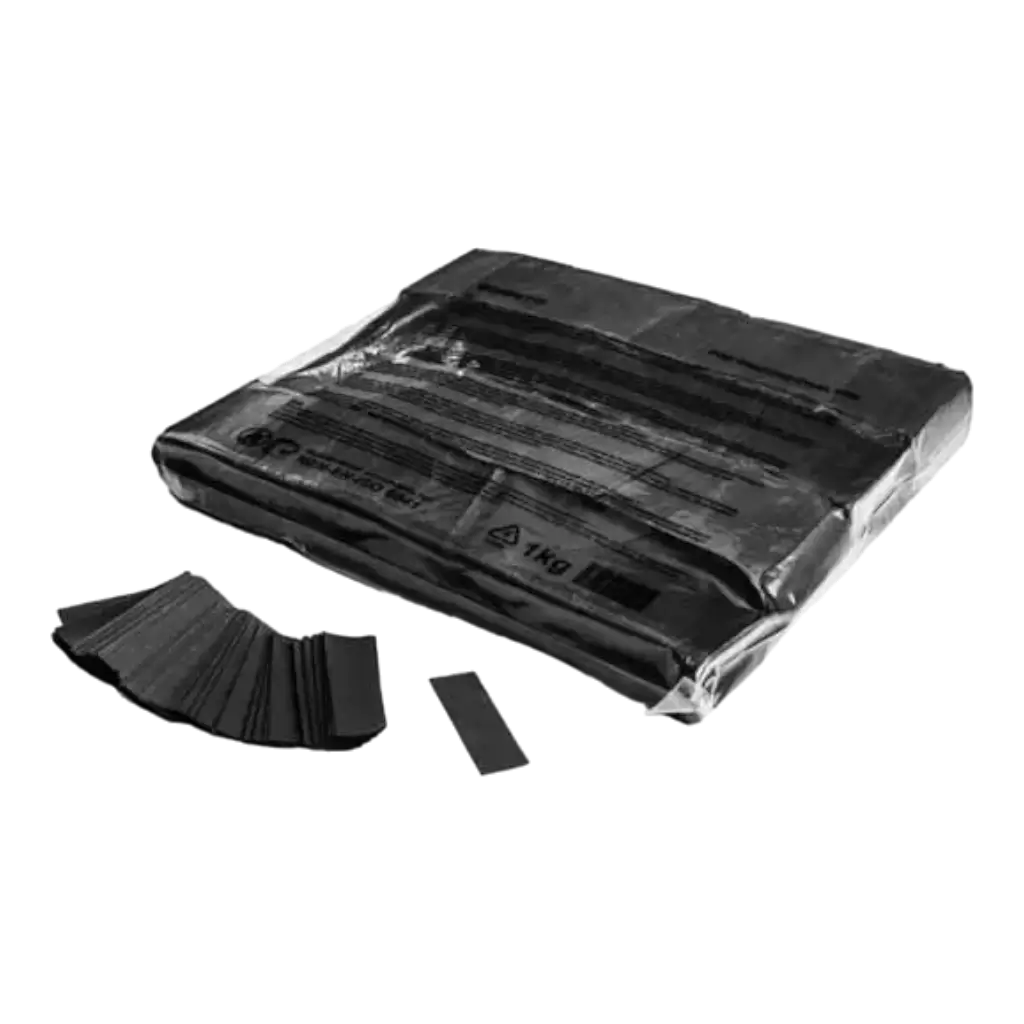 schwarzes Konfetti 1kg Beutel