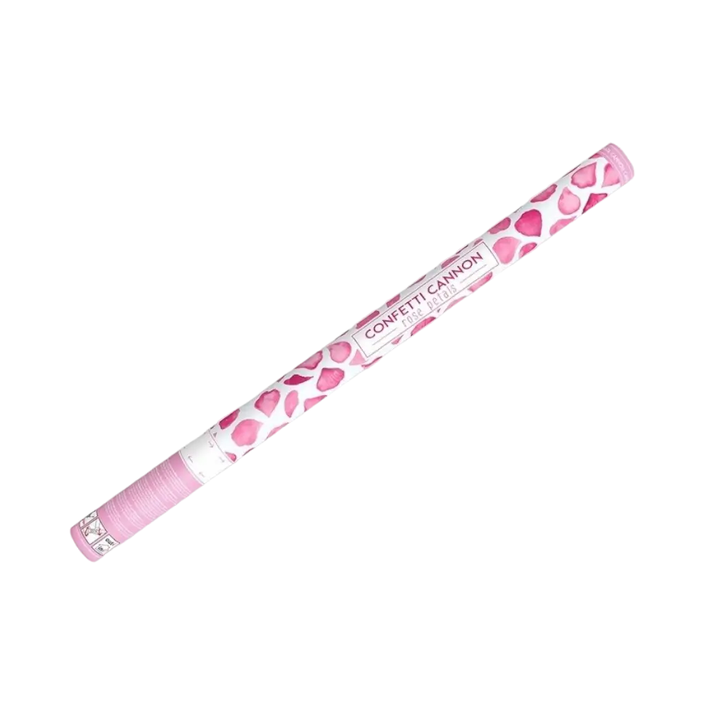 Kanonenkonfetti 80 cm rosa Blütenblätter rosa Farbe