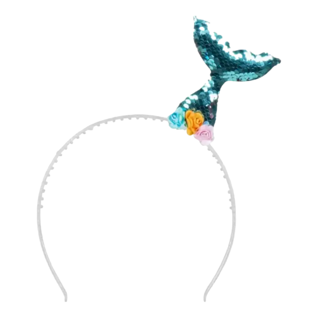 Blaue Meerjungfrau Tail Stirnband