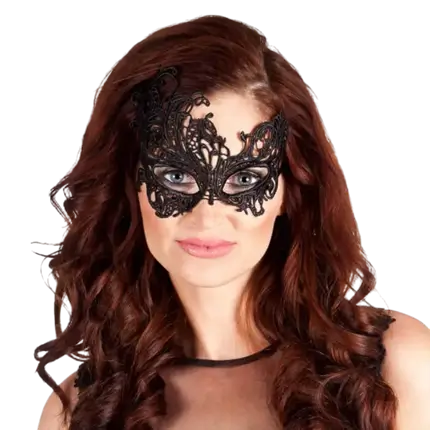 Schwarzer Wolf aus Spitze 