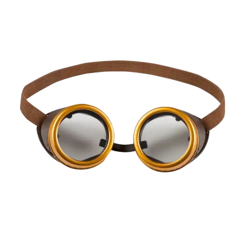 Retro Braun und Gold Brille