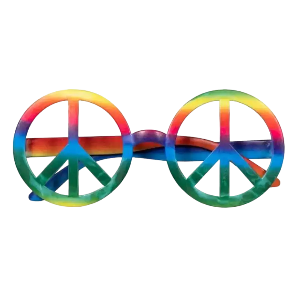Mehrfarbige Hippie-Brille (3er Set)
