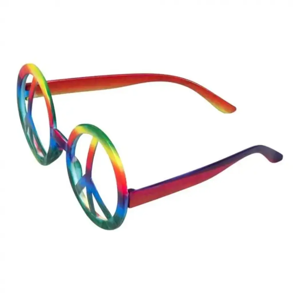 Mehrfarbige Hippie-Brille (3er Set)