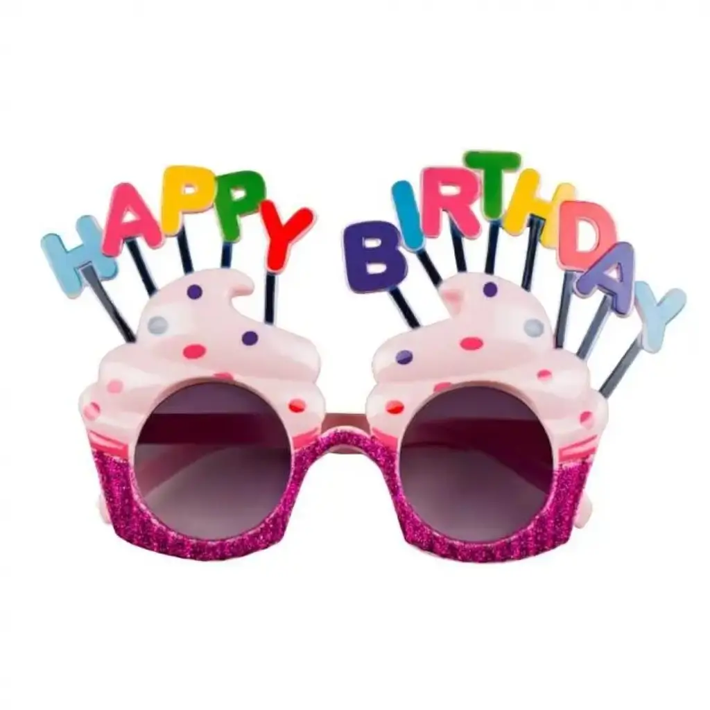 Gläser aus Cupcake  "HAPPY BIRTHDAY"
