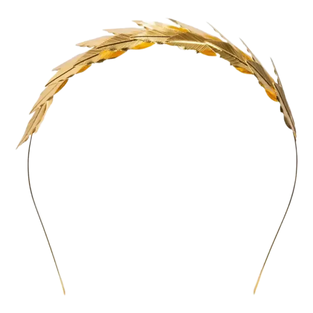 Stirnband aus Lorbeerblatt aus Gold