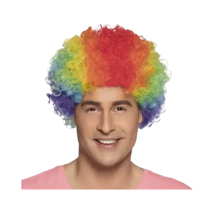 Mehrfarbige Pop-Perücke