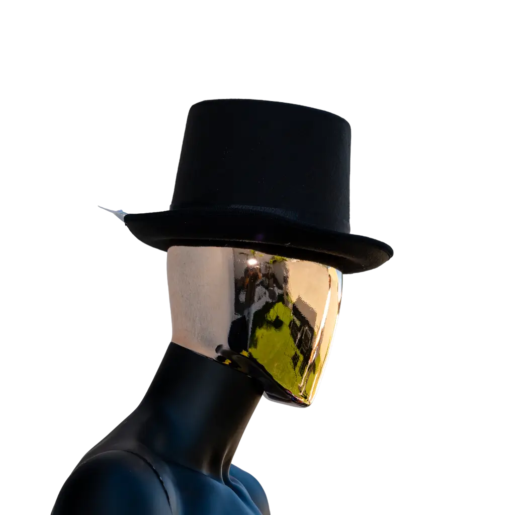 Cappello nero superiore