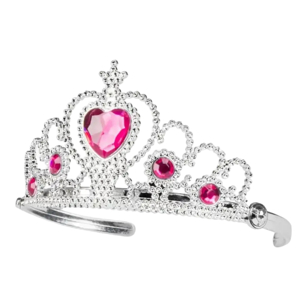 Prinzessinnenkrone mit rosa Diamanten