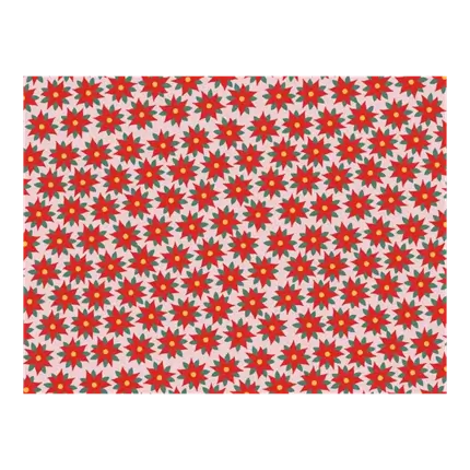 Geschenkpapier - Roter & Pinker Stern von Bethlehem - 70x200cm