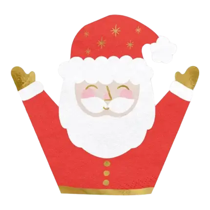 Papierserviette Weihnachtsmann - 16x15cm