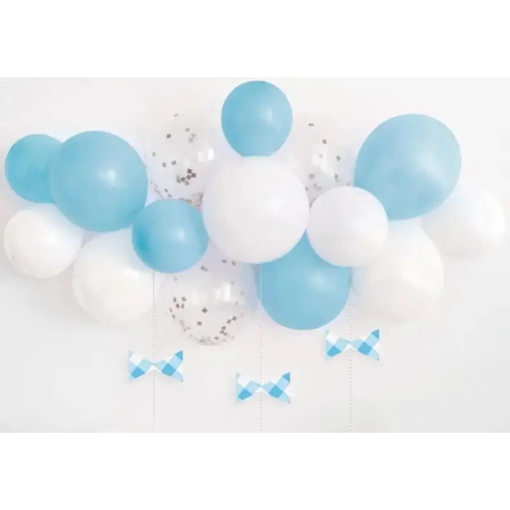 Arch Ballons Kit - Blau / Weiß / Transparent