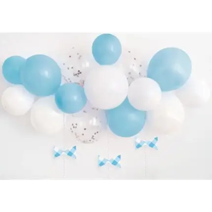 Arch Ballons Kit - Blau / Weiß / Transparent
