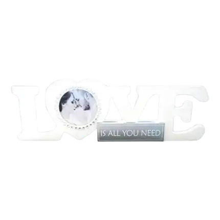 Cadre Foto LOVE Weiß