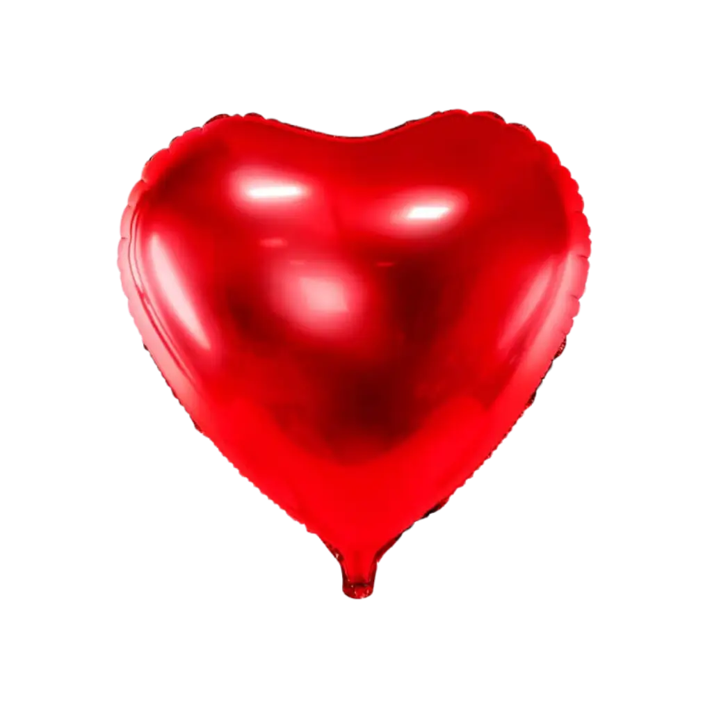 Red Heart Aluminium Ballon - 45cm