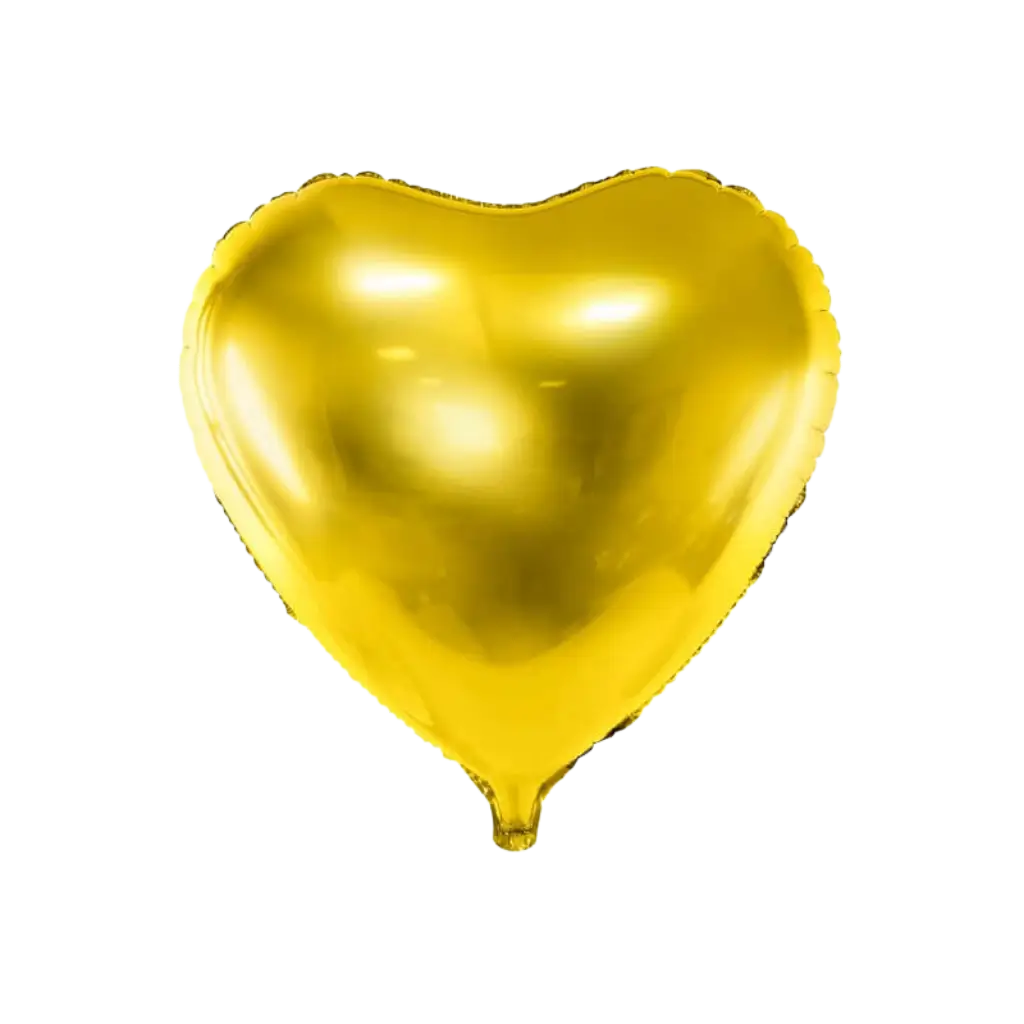 Ballon Aluminium Herz Gold - 45cm