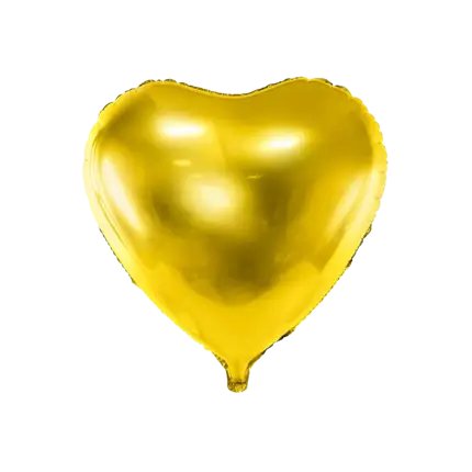 Ballon Aluminium Herz Gold - 45cm