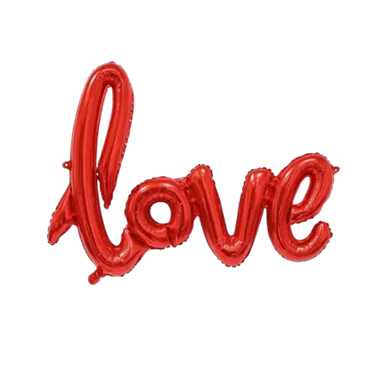Folienballon Love Rot 100x67cm