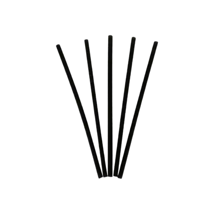 Schwarzer Reisstrohhalm 14cm ø4mm (260 Stück)