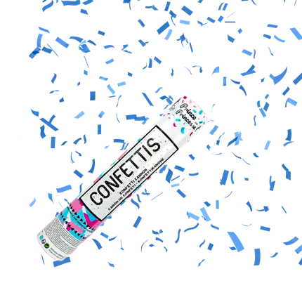 Konfettikanone 30cm Blau Prince