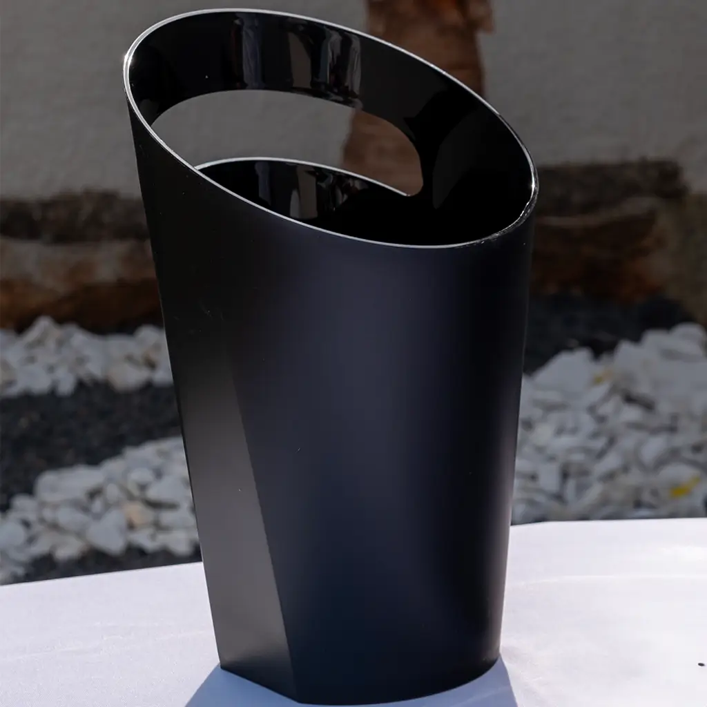 Schwarze Sektschale - SAN - 32cm