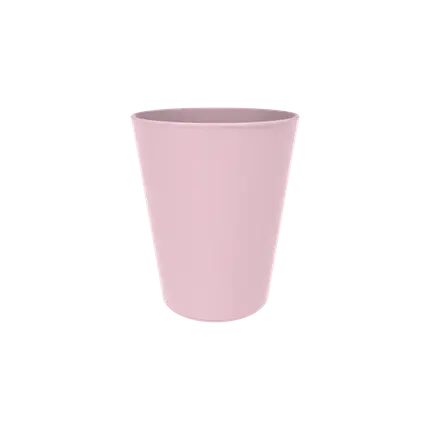 Konischer PP-Becher - Pastellrosa - 33cl