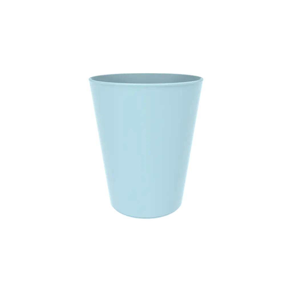 Konischer PP-Becher - Pastellblau - 33cl