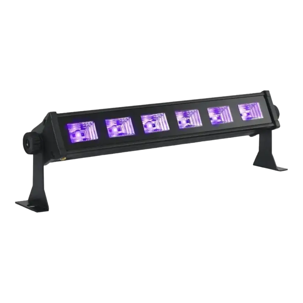 UV LED BAR - LICHTERSET 6 x 3W