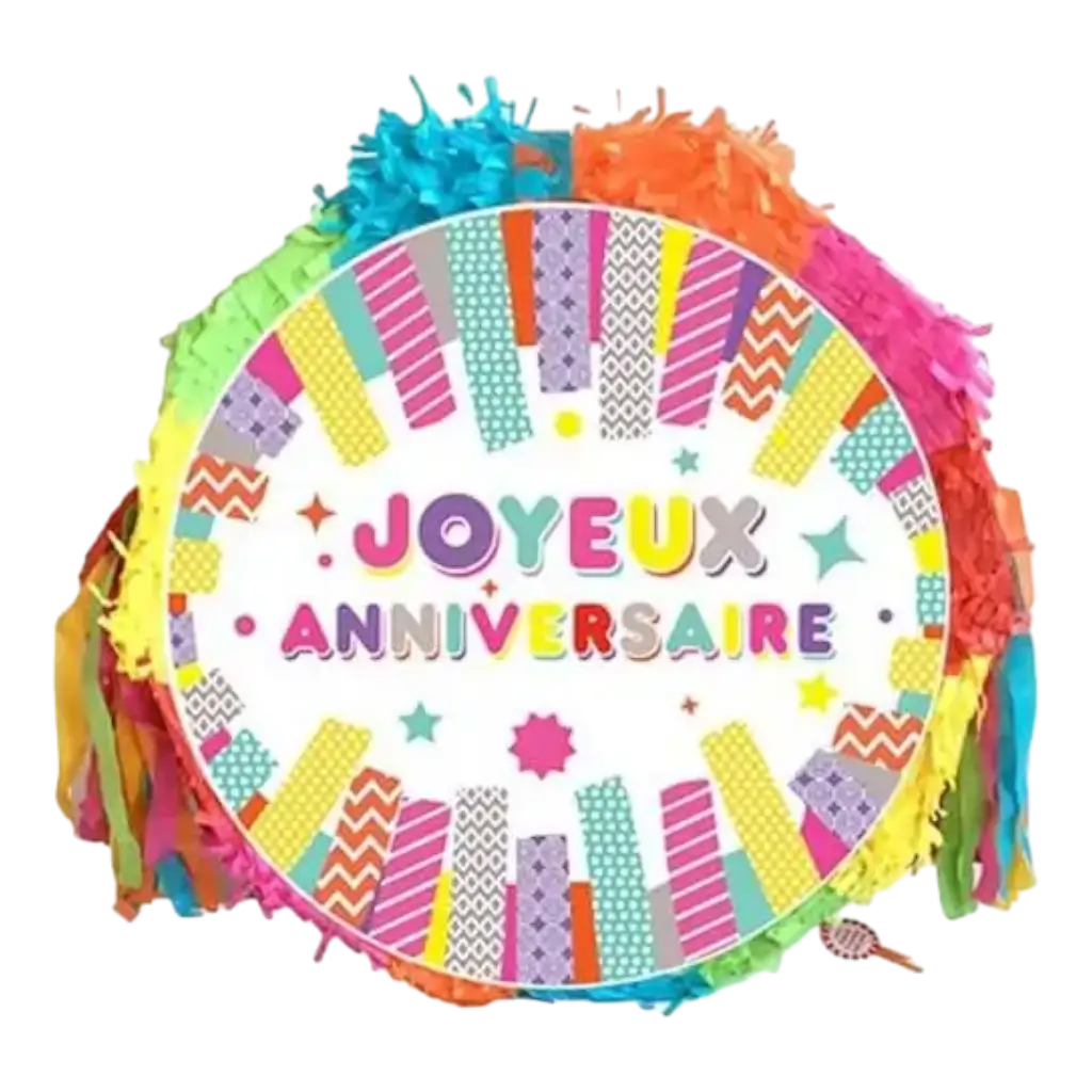 Pinata Bunt "Joyeux anniversaire" 