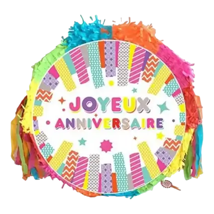 Pinata Bunt Joyeux anniversaire 