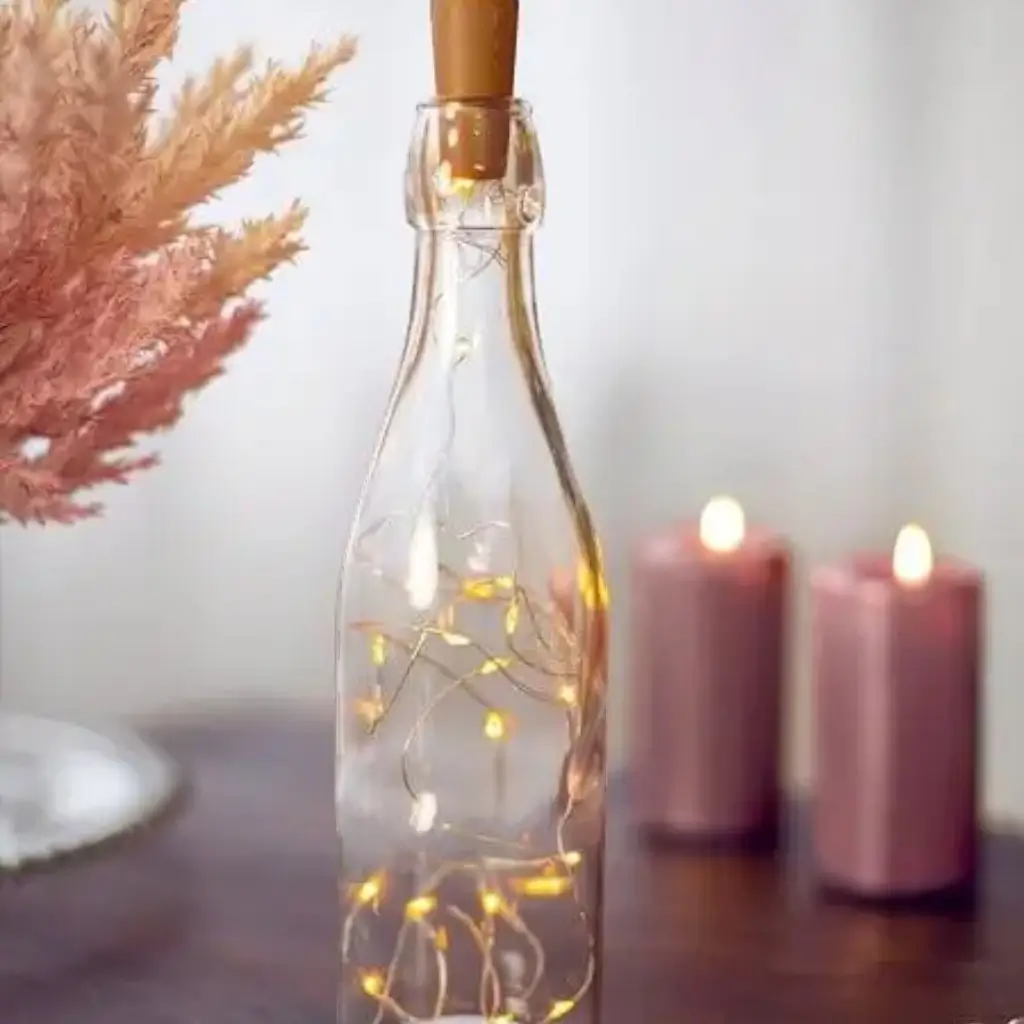 LED-Dekoration Flasche mit Korken