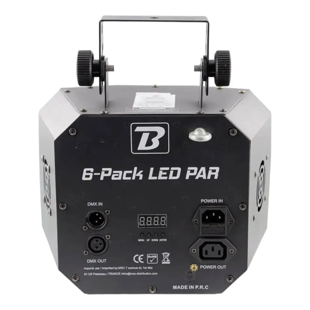 LED-EFFEKTMASCHINE - 6ER PACK LED PAR - BOOMTONE DJ
