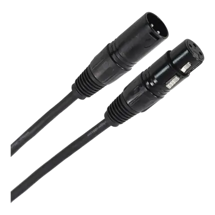 DMX-KABEL WEIBLICH XLR 3B - MÄNNLICH XLR 3B 10M EINFACH - STECKER