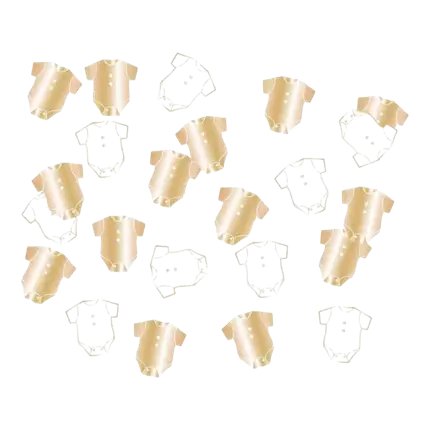 Allemand Weißes und goldenes Body Tischkonfetti (10gr)