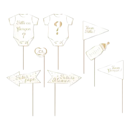 Photo Props Mädchen oder Junge (8 Stück)