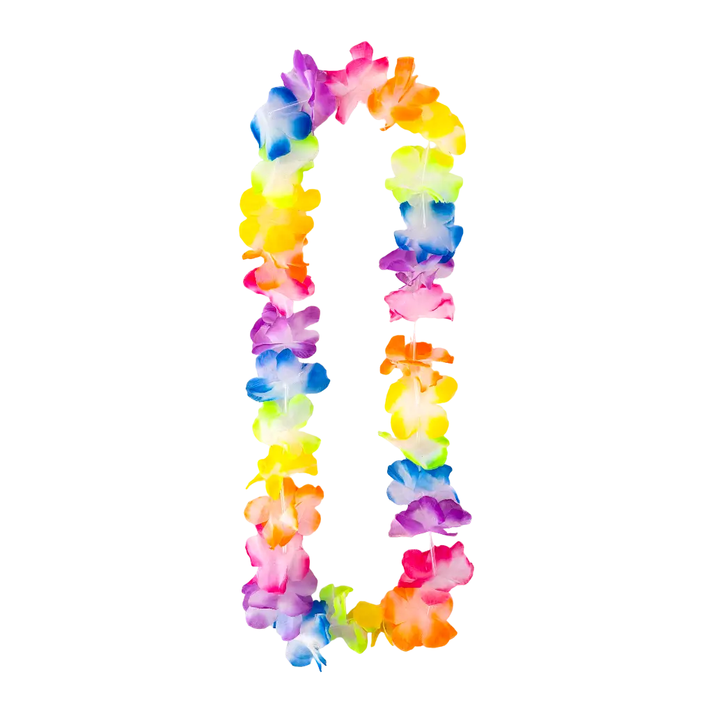 Pastellfarbene hawaiianische Halskette