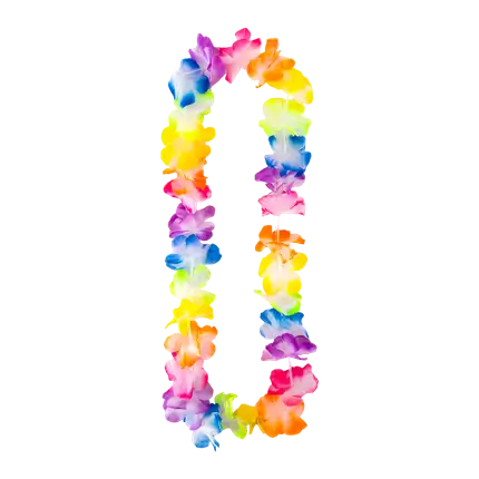 Pastellfarbene hawaiianische Halskette