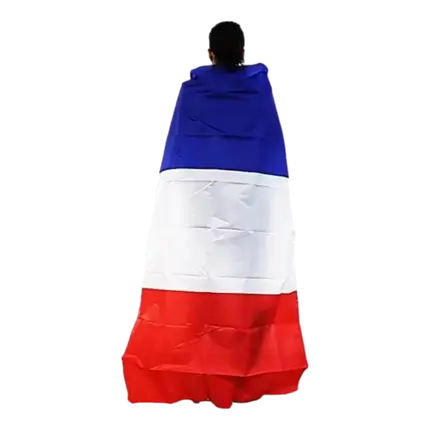 KAP FRANKREICH - ALLEZ LES BLEUS - BLAU WEIß ROT - 90x150CM