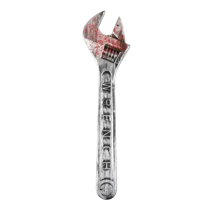 BLUTIGER VERSTELLBARER SCHRAUBENSCHLÜSSEL - 45 CM
