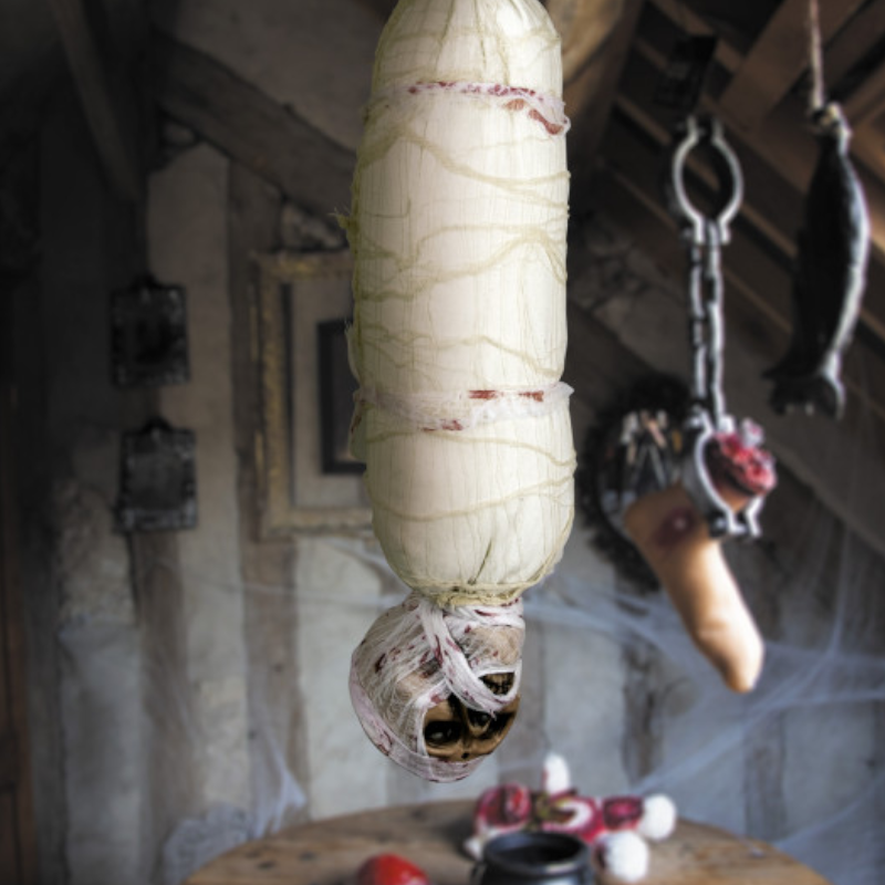 SOUND UND ANIMIERTE MUMIE ZUM HÄNGEN - 90 CM